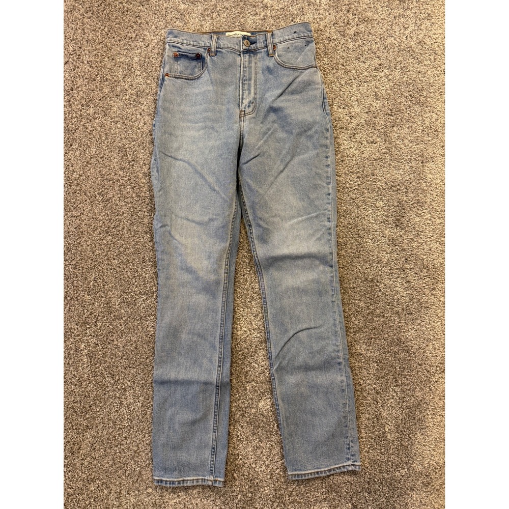 Abercrombie & Fitch Jeans Womens 27 Light 90s Slim Straight Ultra High Rise